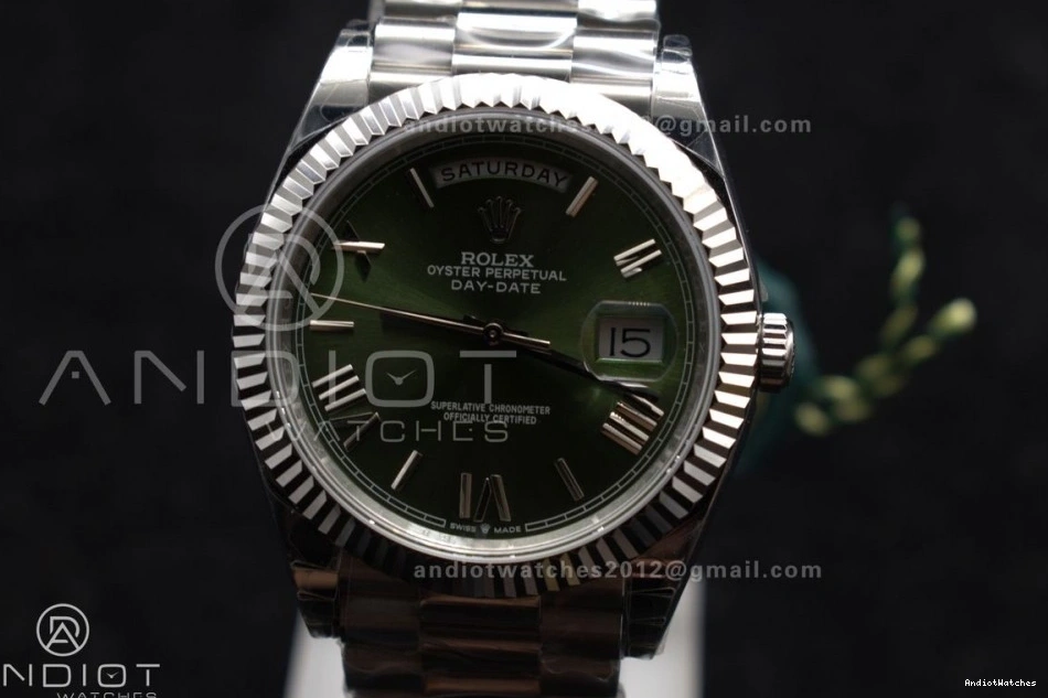 40 Green on Bracelet Weight Bezel President GSF A DayDate 719 SS Dial Gain Roman OdorResistant 0330
